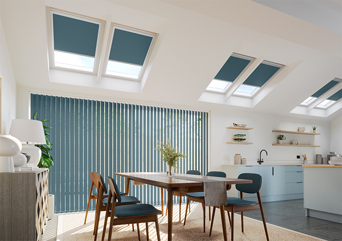 Trinity (Blackout), Teal - Loft Blind - Image 6